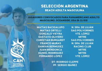 El beach masculino tiene a los 10 nombres que viajarán al Panamericano