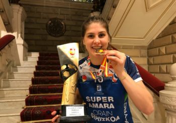 Elke Karsten, campeona de la Liga de España con el Bera Bera