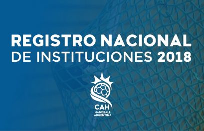 Registro Nacional de Instituciones 2018