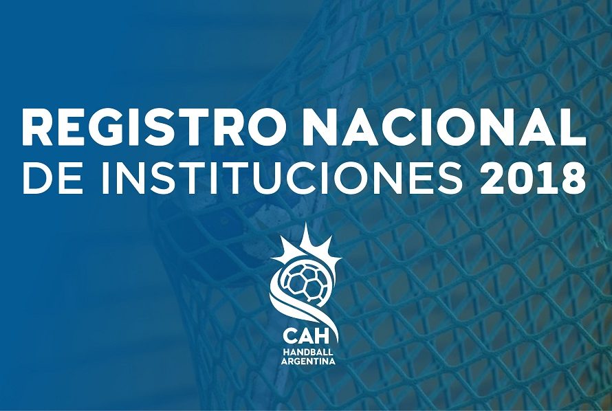 Registro Nacional de Instituciones 2018